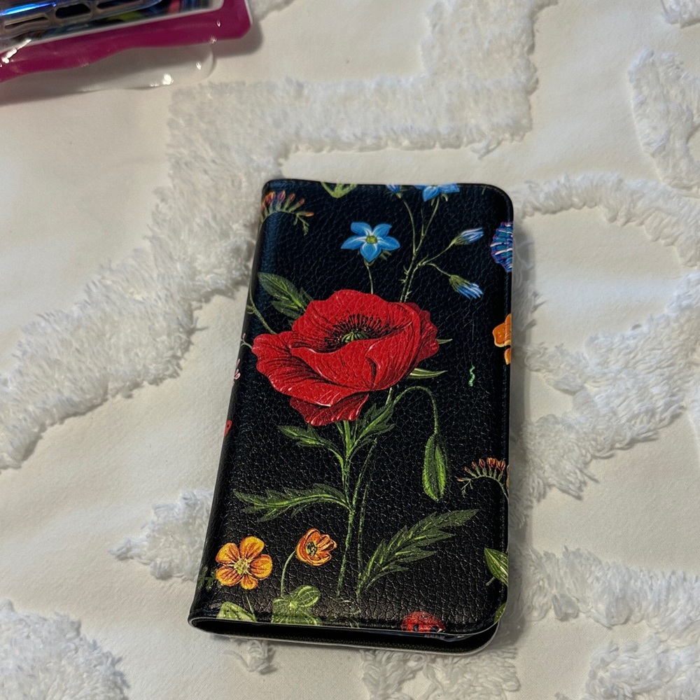 Floral Black Phone Case
